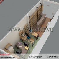 Thiết kế cửa hàng dụng cụ mỹ thuật - Chị Mỹ - Quận 1